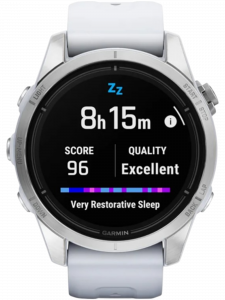 Смарт-часы Garmin epix Pro (Gen 2) Standard Edition, 42 мм, силиконовый ремешок цвета «Уайтстоун»