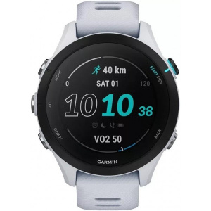 Смарт-часы Garmin FORERUNNER 255 Music с белым ремешком
