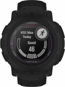 Смарт-часы Garmin Instinct 2 Solar Tactical Edition, 45 мм, чёрный силиконовый ремешок