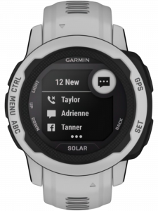Смарт-часы Garmin  Instinct 2 Solar, 45 мм, силиконовый ремешок туманно-серого цвета