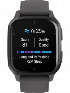 Смарт-часы Garmin Venu Sq 2 Music Edition, черный с серым алюминиевым безелем, 40,6 мм