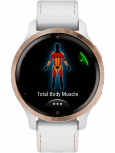 Смарт-часы Garmin Venu 2S, 40 мм, белый кожаный ремешок, белый силиконовый ремешок