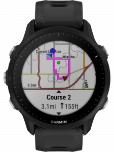 Смарт-часы Garmin Forerunner 955, чёрный силиконовый ремешок