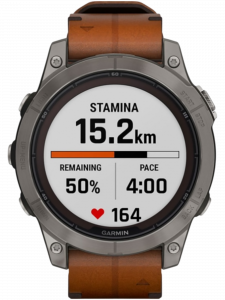 Смарт-часы Garmin fenix 7 Pro Sapphire Solar Edition, 47 мм, каштановый кожаный ремешок, чёрный силиконовый ремешок