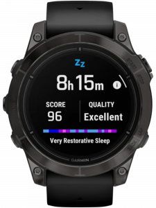 Смарт-часы Garmin epix Pro (Gen 2) Sapphire Edition, 47 мм, чёрный силиконовый ремешок