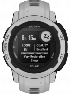 Смарт-часы Garmin Instinct 2S Solar, 40 мм, силиконовый ремешок туманно-серого цвета