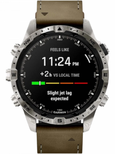 Смарт-часы Garmin MARQ Adventurer Damascus Steel Edition, чёрный силиконовый ремешок