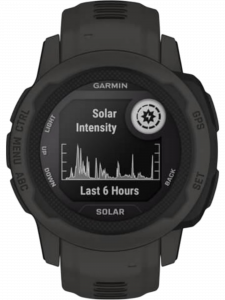 Смарт-часы Garmin Instinct 2S Solar, 40 мм, силиконовый ремешок графитового цвета