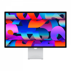 Монитор Apple Studio Display (Стандартное стеклянное покрытие) Подставка с регулировкой наклона и высоты, Серебристый (MK0Q3)