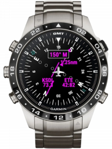 Смарт-часы Garmin MARQ Aviator, титановый блочный браслет, чёрный силиконовый ремешок