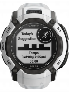Смарт-часы Garmin  Instinct 2X Solar Standard Edition, 50 мм, силиконовый ремешок цвета «Уайтстоун»