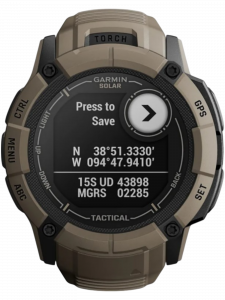 Смарт-часы Garmin Instinct 2X Solar Tactical Edition, 50 мм, силиконовый ремешок цвета «койот»