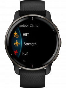 Смарт-часы Garmin Venu 2 Plus, 43 мм, чёрный силиконовый ремешок