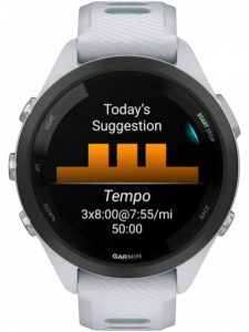 Смарт-часы Garmin Forerunner 265S, 42 мм, силиконовый ремешок цвета «Уайтстоун»/«южные тропики»