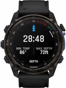 Смарт-часы Garmin Descent Mk3i, 51 мм, чёрный силиконовый ремешок