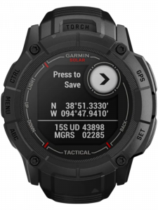 Смарт-часы Garmin Instinct 2X Solar Tactical Edition, 50 мм, чёрный силиконовый ремешок