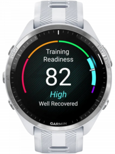 Смарт-часы Garmin  Forerunner 965, силиконовый ремешок цвета «Уайтстоун»/«серая пудра»