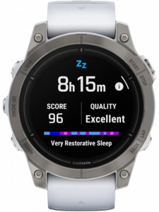 Смарт-часы Garmin epix Pro (Gen 2) Sapphire Edition, 47 мм, силиконовый ремешок цвета «Уайтстоун»