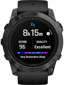 Смарт-часы Garmin  epix Pro (Gen 2) Sapphire Edition, 51 мм, чёрный силиконовый ремешок