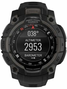 Смарт-часы Garmin Instinct 3, 45 мм, AMOLED, чёрный силиконовый ремешок
