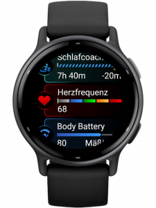Смарт-часы Garmin Vivoactive 5, черные с серым безелем и силиконовым ремешком, 42 мм