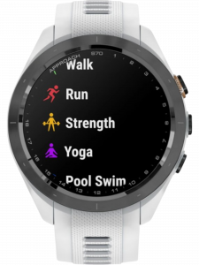 Смарт-часы Garmin Approach S70, 42 мм, белый силиконовый ремешок