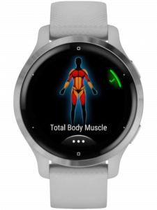 Смарт-часы Garmin Venu 2S, 40 мм, силиконовый ремешок туманно-серого цвета