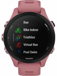 Смарт-часы Garmin Forerunner 265S, 42 мм, силиконовый ремешок цвета светло-розовый/«Уайтстоун»