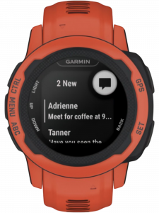 Смарт-часы Garmin Instinct 2S Standard Edition, 40 мм, силиконовый ремешок макового цвета