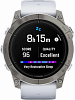 Смарт-часы Garmin epix Pro (Gen 2) Sapphire Edition, 51 мм, силиконовый ремешок цвета «Уайтстоун»
