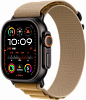 Apple Watch Ultra 2, 49 мм, Черный Титан, ремешок Alpine цвета "загар"
