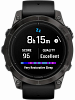 Смарт-часы Garmin epix Pro (Gen 2) Sapphire Edition, 47 мм, чёрный силиконовый ремешок