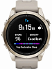 Смарт-часы Garmin epix Pro (Gen 2) Sapphire Edition, 42 мм, светло-песочный силиконовый ремешок