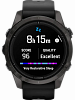 Смарт-часы Garmin  epix Pro (Gen 2) Sapphire Edition, 42 мм, чёрный силиконовый ремешок