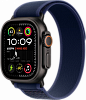 Apple Watch Ultra 2, 49 мм, Черный Титан, ремешок Trail голубого цвета