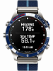 Смарт-часы Garmin MARQ Captain, тёмно-синий нейлоновый ремешок, тёмно-синий силиконовый ремешок