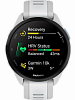 Смарт-часы Garmin FORERUNNER 165 белые, серый ремешок 43мм