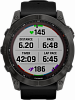 Смарт-часы Garmin  fenix 7X Sapphire Solar Edition, 51 мм, тёмно-серый безель, чёрный силиконовый ремешок