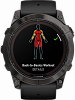 Смарт-часы Garmin fenix 7X Pro Solar Edition, 51 мм, чёрный силиконовый ремешок