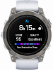Смарт-часы Garmin epix Pro (Gen 2) Sapphire Edition, 47 мм, силиконовый ремешок цвета «Уайтстоун»