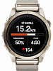 Смарт-часы Garmin epix Pro (Gen 2) Sapphire Edition, 42 мм, кремовый нейлоновый ремешок