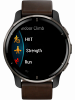 Смарт-часы Garmin Venu 2 Plus, 43 мм, коричневый кожаный ремешок