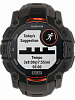 Смарт-часы Garmin Instinct 3, 50 мм, Solar, силиконовый ремешок угольного цвета