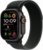 Apple Watch Ultra 2, 49 мм, Черный Титан, ремешок Trail черного цвета