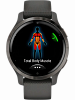 Смарт-часы Garmin Venu 2S, 40 мм, силиконовый ремешок графитового цвета