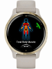 Смарт-часы Garmin Venu 2S, 40 мм, силиконовый ремешок  светло-песочного цвета